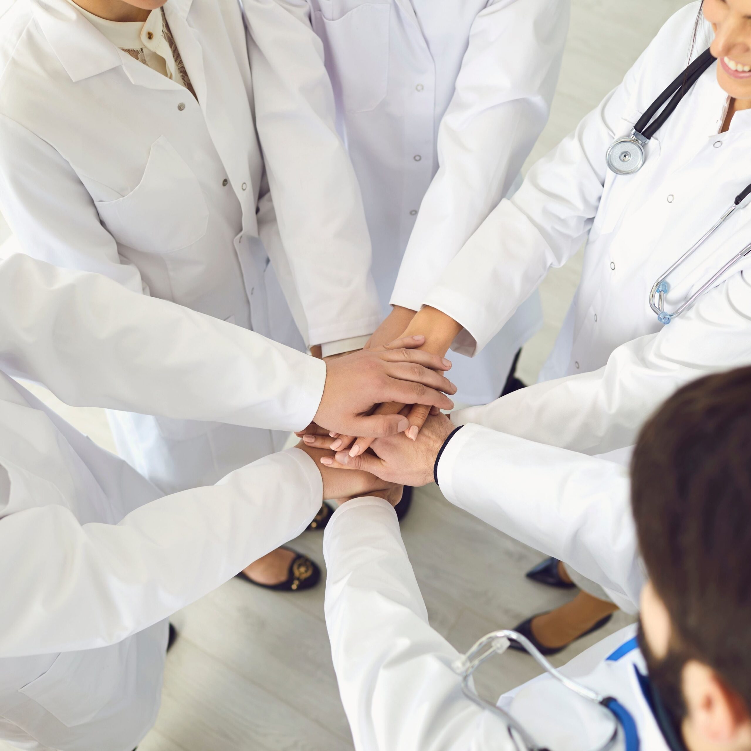 Several different Professional Services Centre healthcare professionals working together